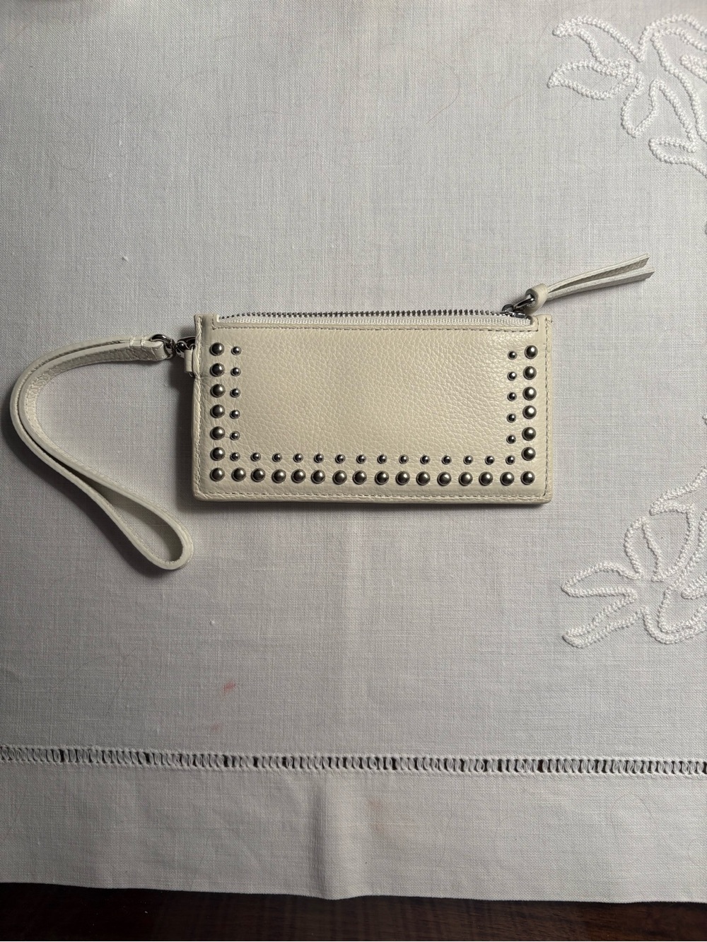 Brighton Pretty Tough Card Pouch in Optic White - Picture 3 of 5